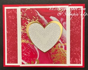 Stampin' Up! Marbled Elegance funf fold