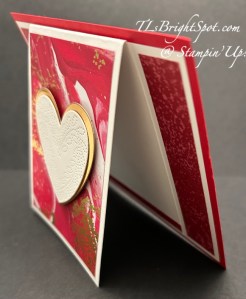 Stampin' Up! Marbled Elegance fun fold side view