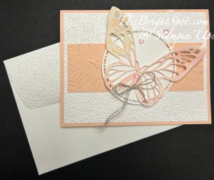 Stampin' Up! Beautiful Butterflies card & envelope