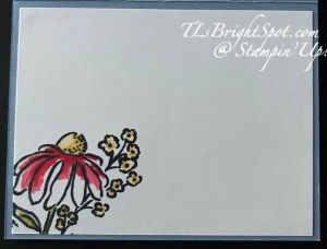 Stampin' Up! Mixed Media Florals card inside