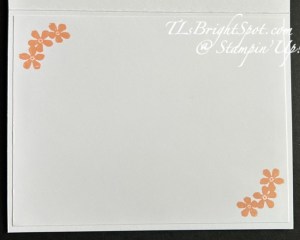 Stampin' Up! Heart Shaped card inside