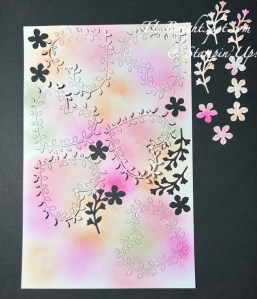 Stampin' Up! BW Colored with blends & Heart Shaped Dies