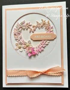 Stampin' Up! Heart Shaped card front