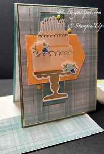 Stampin' Up! Birthday Celebration card & envelope back