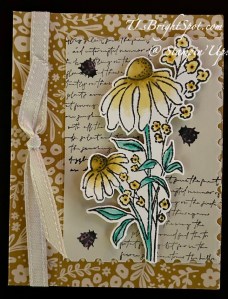 Stampin' Up! Calming Creek Card w/ Mixed Florals Bookfold
