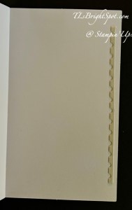 Stampin' Up! Calming Creek Book fold card inside