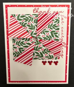 Stampin' Up! Spring Corners Thank You Card front