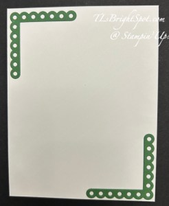 Stampin' Up! Spring Corners Thank you card back