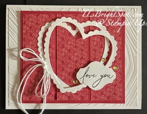 Stampin' Up! 3 Panel Heart Card