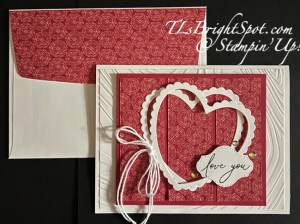 Stampin' Up! 3 Panel heart Card & envelope