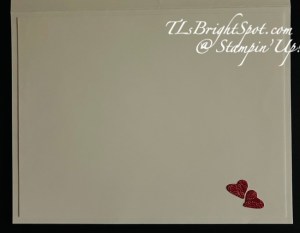 Stampin' Up! 3 Panel Heart Card, inside