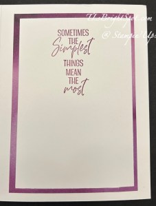 Stampin' Up! Textured Notes & You Are Remarkable card inside