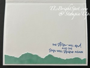 Stampin' Up! Umbrella Days inside card