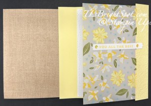 Stampin' Up! Delightful Wishes Fun Fold card partially open