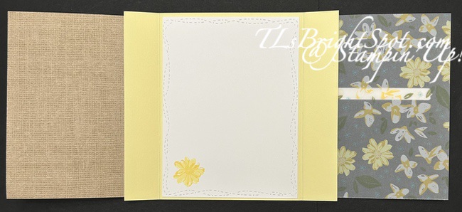 Stampin' Up! Delightful Wishes Fun Fold card fully open