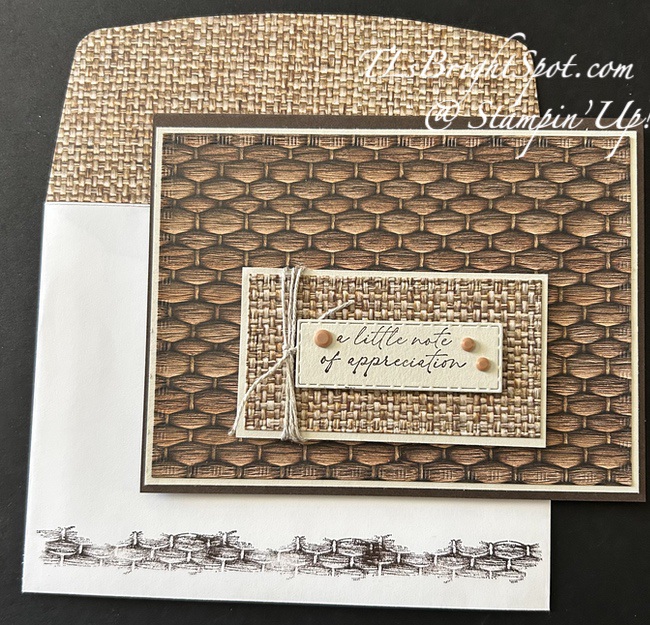 Stampin' Up! Textured Notes Bundle & Woven Textures DSP