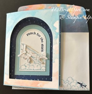 Stampin' Up! Window Flip Fun Fold card & envelope