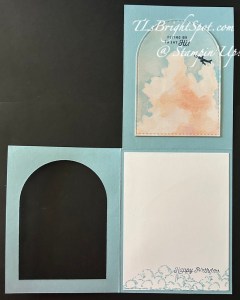 Stampin' Up! Window Flip Fun Fold, open