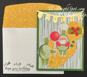 Stampin' Up! Turtle-Y Awesome Birthday card and envelope