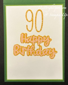 Stampin' Up! Turtle-Y Awesome birthday card inside