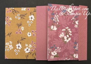 Stampin' Up! Wildflower Designs card, semi closed