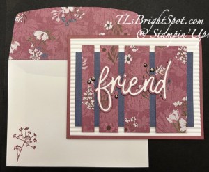 Stampin' Up! Wildly Flowering Friend Card & envelope