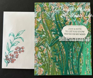 Stampin' Up! Mixed Media Florals card & envelope front