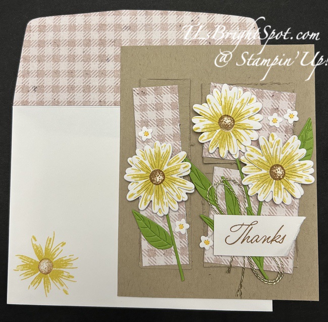 Stampin' Up! Impressions Abloom card & envelope