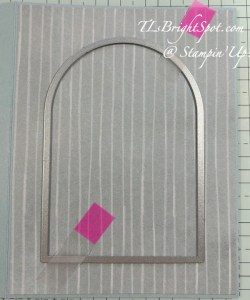 Stampin' Up! Window Pop-Out Card, die cutting front