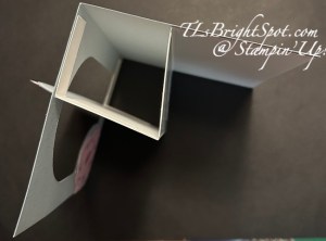 Stampin' Up! Window Pop-Out card, top down photo