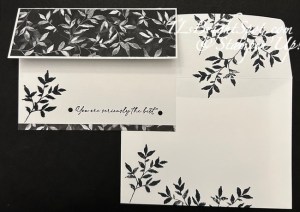 Stampin' Up! Botanical Textures + Textured Notes card & envelope