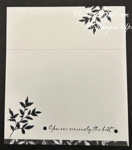 Stampin' Up! Textured Notes Stamp Set inside card