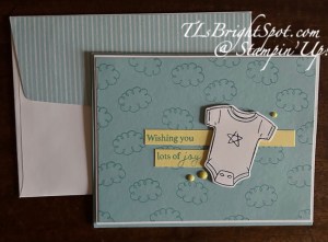 Stampin' Up! Cutest Onsie card & envelope