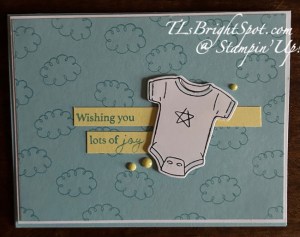 Stampin' Up! Cutest Onsie Bundle card front