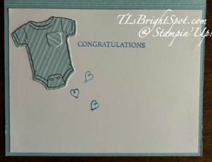 Stampin' Up! Cutest Onsie inside card