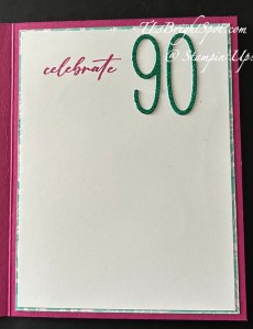 Stampin' Up! Unbounded Beauty Suite birthday card inside