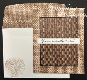 Stampin' Up! Woven Textures + Textured Notes card & envelope