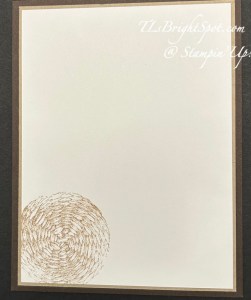 Stampin' Up! Woven Textures + Textured Notes card inside