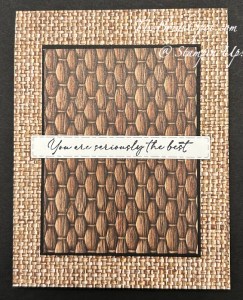 Stampin' Up! Woven Textures & Textured Notes card front