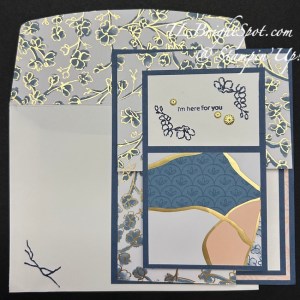 Stampin' Up! Inspiring Imperfections Fun Fold card & envelope