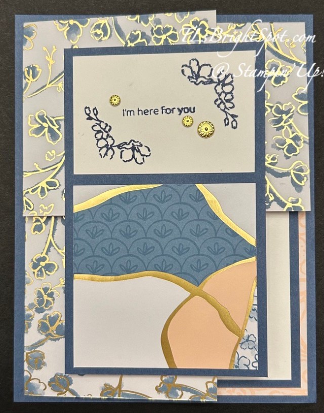Stampin' Up! Kintsugi Inspirations Suite Fun Fold | TLsBrightSpot