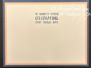 Stampin' Up! 5/29 inside card Color Challenge