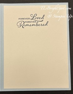Stampin' Up! Sympathy card 1inside