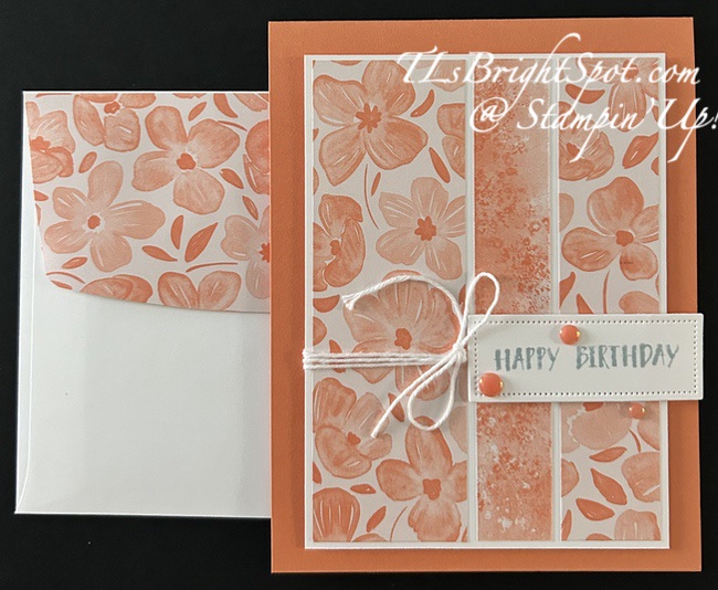 Stampin' Up! Timid Tiger card & envelope.2
