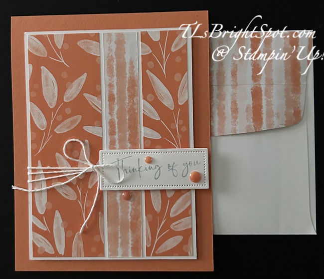 Stampin' Up! Timid Tiger card & envelope.1