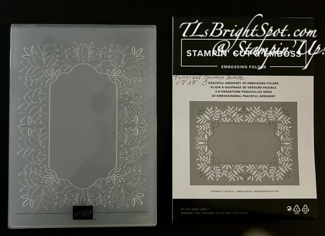 Stampin' Up! Peaceful Greenery 3D EF