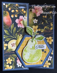 Stampin' Up! Perfectly Pears fun fold card front