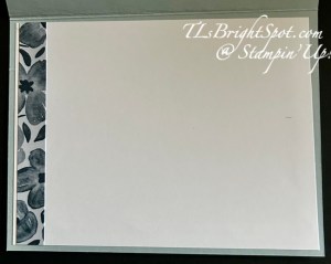 Stampin' Up! DSP Diagonal card inside