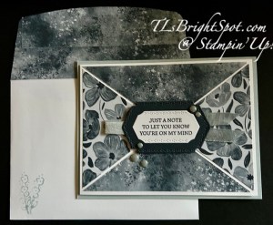 Stampin' Up! DSP Diagonal card & envelope