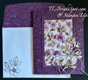 Stampin' Up! Charming Day Sympathy card & envelope